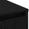 Komoda LED Czarny Dąb 90 x 32 x 75 cm Materiał drewnopochodny