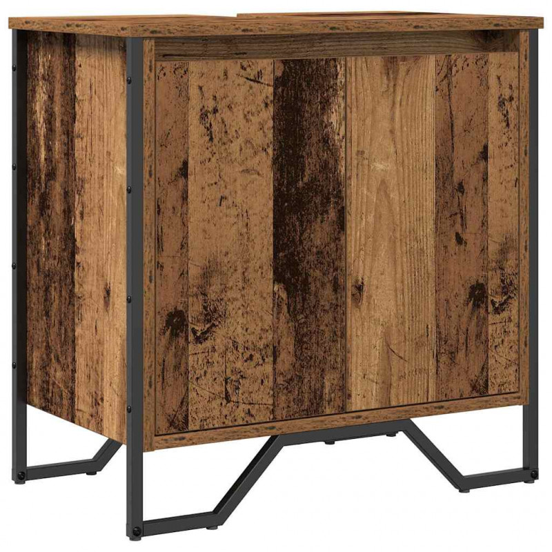 Szafka pod umywalkę z drzwiami Stare drewno 60 x 35 x 60 cm