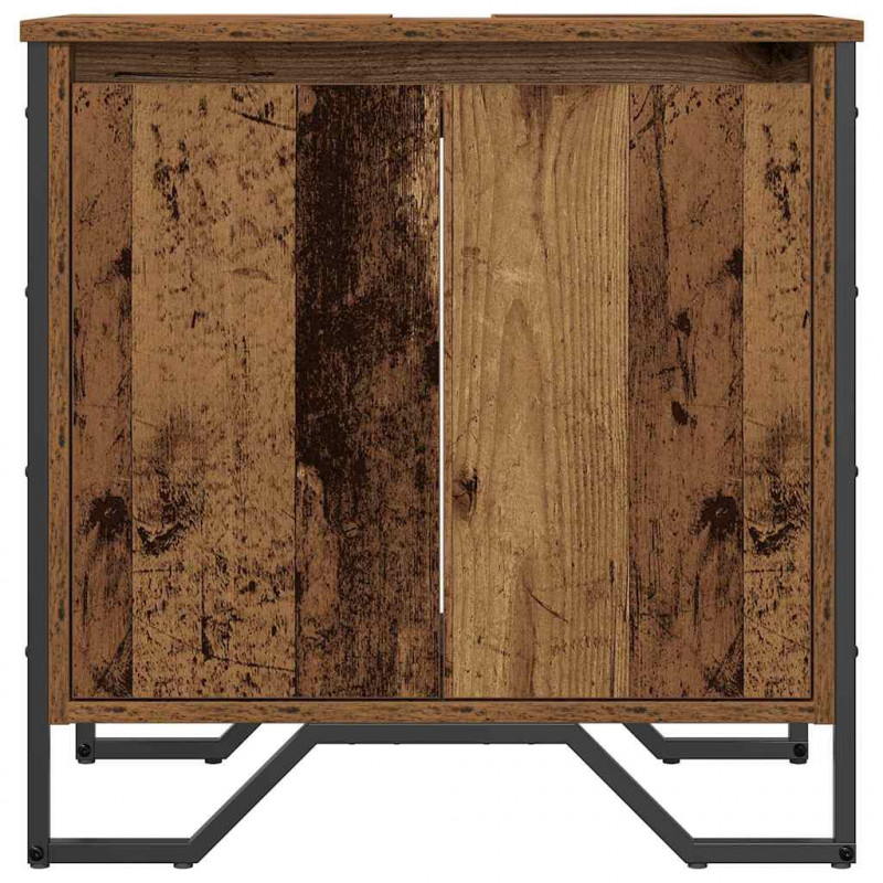 Szafka pod umywalkę z drzwiami Stare drewno 60 x 35 x 60 cm