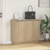 Komoda LED Dąb Sonoma 90 x 32 x 75 cm Materiał drewnopochodny