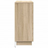Komoda LED Dąb Sonoma 90 x 32 x 75 cm Materiał drewnopochodny