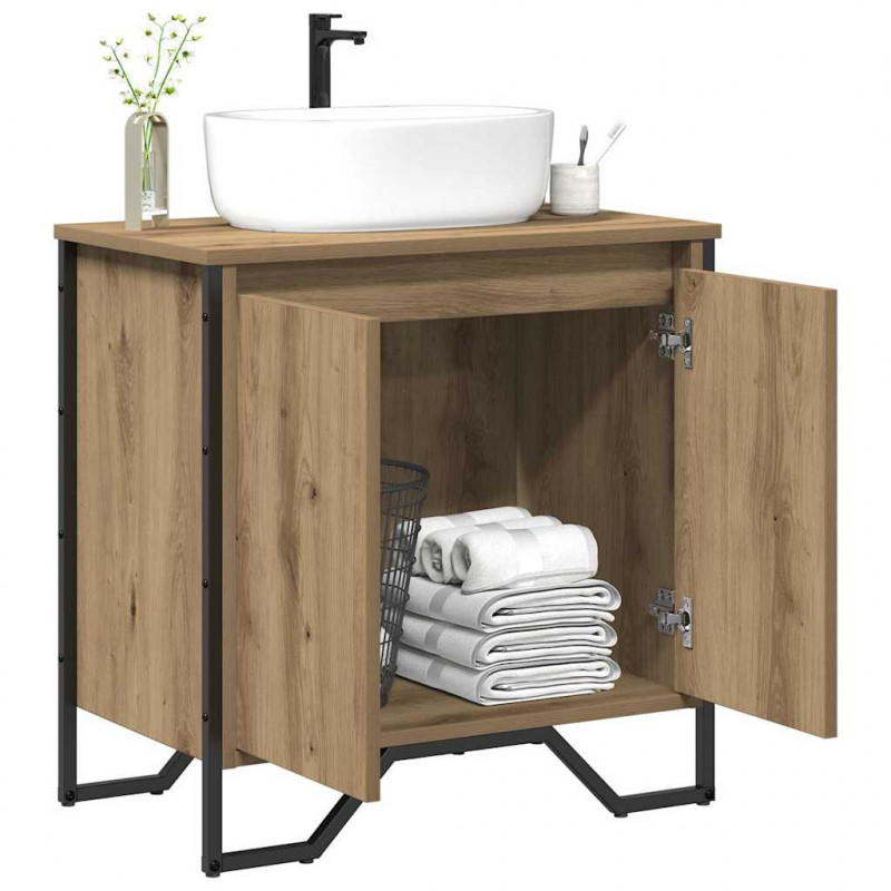 Szafka pod umywalkę Dąb rzemieślniczy 60 x 35 x 60 cm