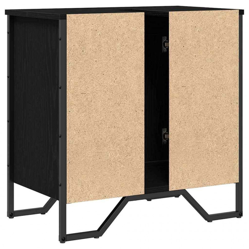 Szafka pod umywalkę z drzwiami Czarny Dąb 60 x 35 x 60 cm