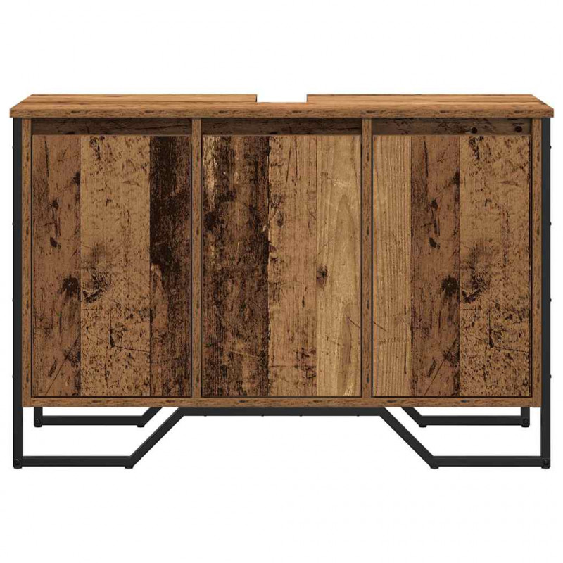 Szafka pod zlew Inny z drzwiami Stare drewno 91 x 35 x 60 cm