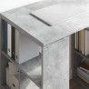 Biurko Betonowy szary 90 x 50 x 75 cm Materiał drewnopochodny