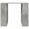 Biurko Betonowy szary 90 x 50 x 75 cm Materiał drewnopochodny