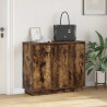 Komoda LED Dąb wędzony 90 x 32 x 75 cm Materiał drewnopochodny