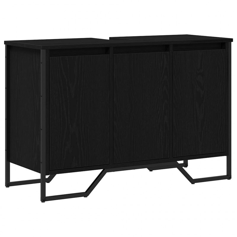 Szafka pod zlew Inny z drzwiami Czarny Dąb 91 x 35 x 60 cm