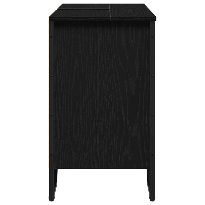Szafka pod zlew Inny z drzwiami Czarny Dąb 91 x 35 x 60 cm