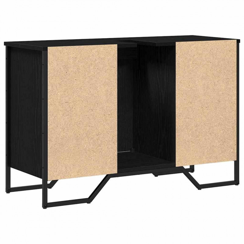 Szafka pod zlew Inny z drzwiami Czarny Dąb 91 x 35 x 60 cm