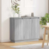 Komoda LED Szary Sonoma 90 x 32 x 75 cm Materiał drewnopochodny