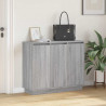 Komoda LED Szary Sonoma 90 x 32 x 75 cm Materiał drewnopochodny