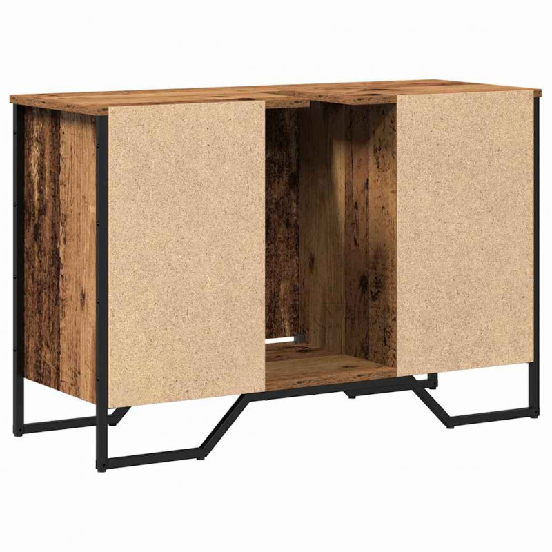 Szafka pod umywalkę z półką Stare drewno 91 x 35 x 60 cm