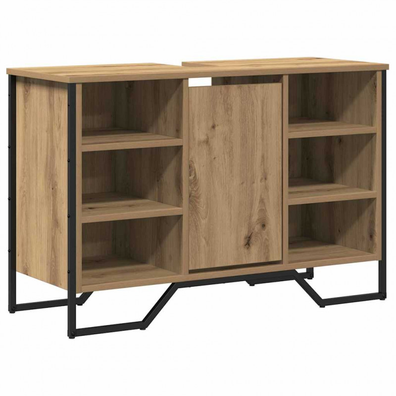 Szafka pod umywalkę z półką Dąb rzemieślniczy 91 x 35 x 60 cm