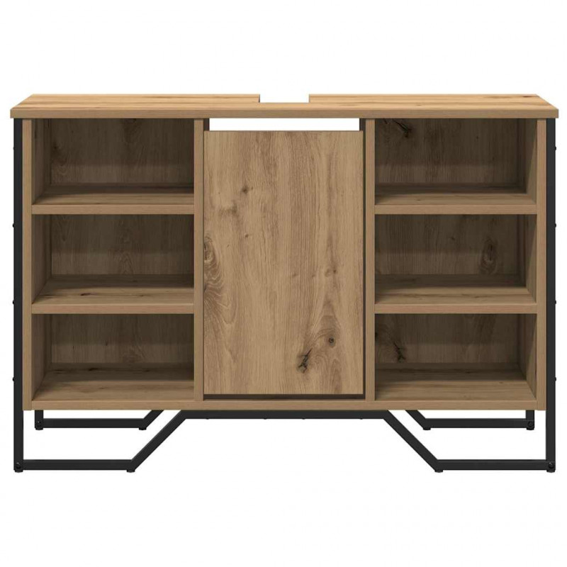 Szafka pod umywalkę z półką Dąb rzemieślniczy 91 x 35 x 60 cm