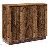 Komoda LED Stare drewno 90 x 32 x 75 cm Materiał drewnopochodny