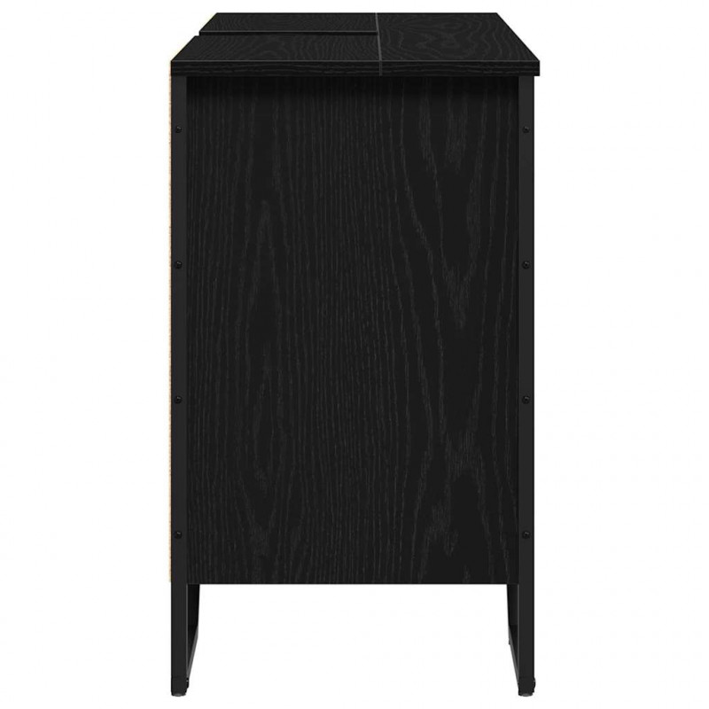 Szafka pod umywalkę z półką Czarny Dąb 91 x 35 x 60 cm