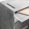Biurko Betonowy szary 77,5 x 43 x 79 cm Materiał drewnopochodny