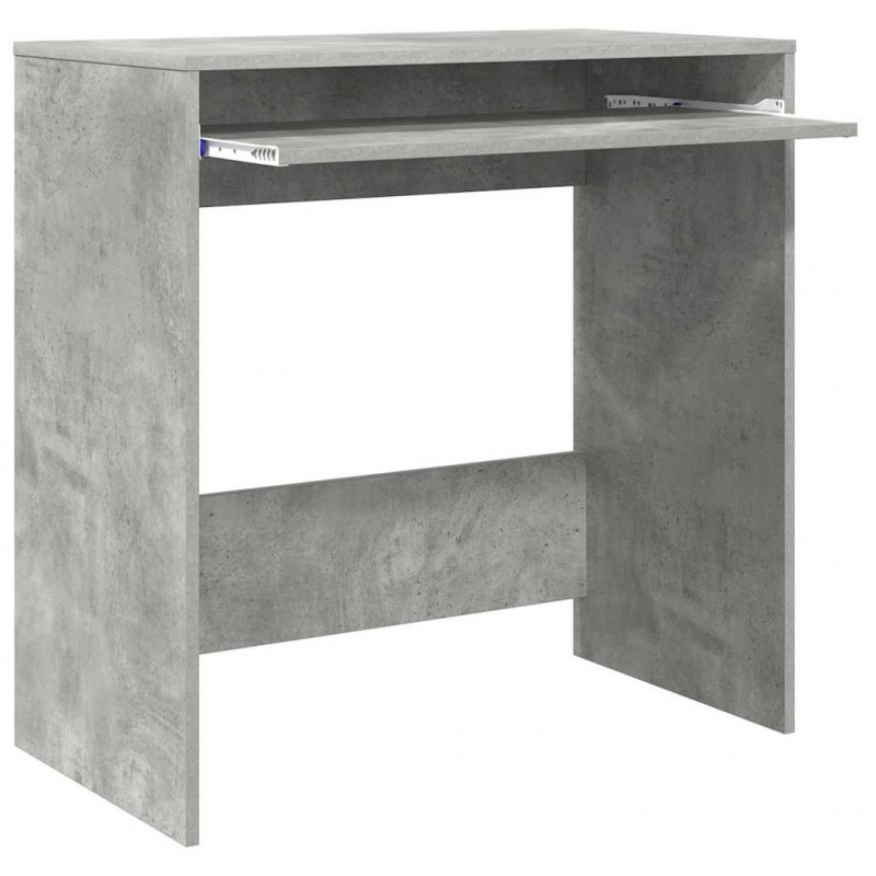 Biurko Betonowy szary 77,5 x 43 x 79 cm Materiał drewnopochodny