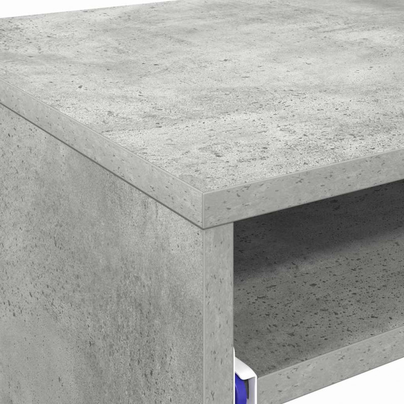 Biurko Betonowy szary 77,5 x 43 x 79 cm Materiał drewnopochodny
