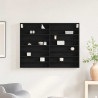 Witryna Czarny Dąb 100 x 8,5 x 75 cm Materiał drewnopochodny