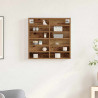 Witryna Stare drewno 60 x 8,5 x 58 cm Materiał drewnopochodny