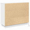 Komoda LED Biały 90 x 32 x 75 cm Materiał drewnopochodny
