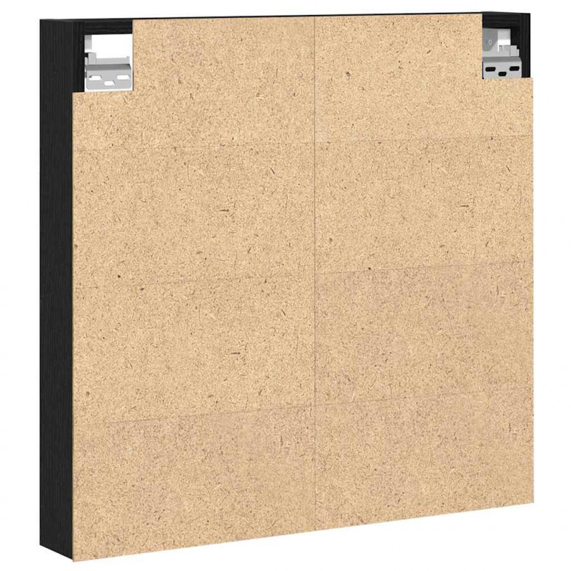 Witryna Czarny Dąb 60 x 8,5 x 58 cm Materiał drewnopochodny