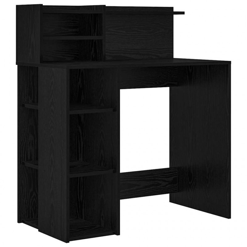 Biurko Czarny Dąb 90 x 48 x 101,5 cm Materiał drewnopochodny
