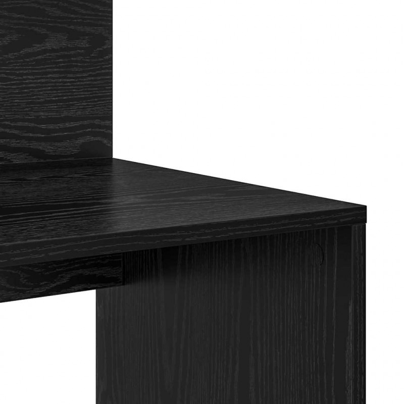 Biurko Czarny Dąb 90 x 48 x 101,5 cm Materiał drewnopochodny
