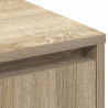 Komoda LED Dąb Sonoma 90 x 32 x 75 cm Materiał drewnopochodny