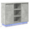 Komoda LED Ze LED Lights Betonowy szary 90 x 32 x 75 cm