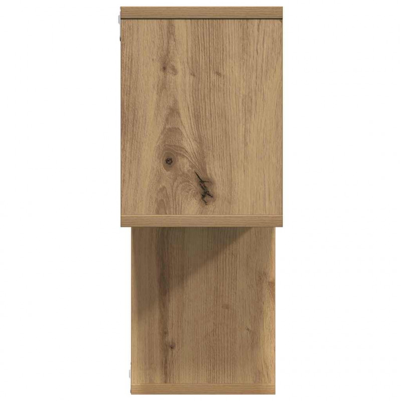 Półka ścienna z półką Brązowy Materiał drewnopochodny