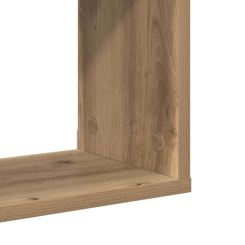 Półka ścienna z półką Brązowy Materiał drewnopochodny