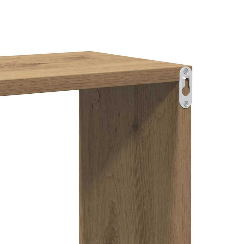 Półka ścienna z półką Brązowy Materiał drewnopochodny