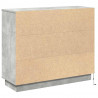 Komoda LED Ze LED Lights Betonowy szary 90 x 32 x 75 cm