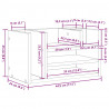 Organizator biurka Stare drewno 44,5 x 24 x 25 cm