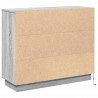 Komoda LED Szary Sonoma 90 x 32 x 75 cm Materiał drewnopochodny