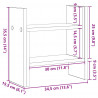 Organizator biurka Dąb rzemieślniczy 34,5 x 15,5 x 35,5 cm