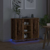Komoda LED Stare drewno 90 x 32 x 75 cm Materiał drewnopochodny