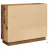 Komoda LED Stare drewno 90 x 32 x 75 cm Materiał drewnopochodny