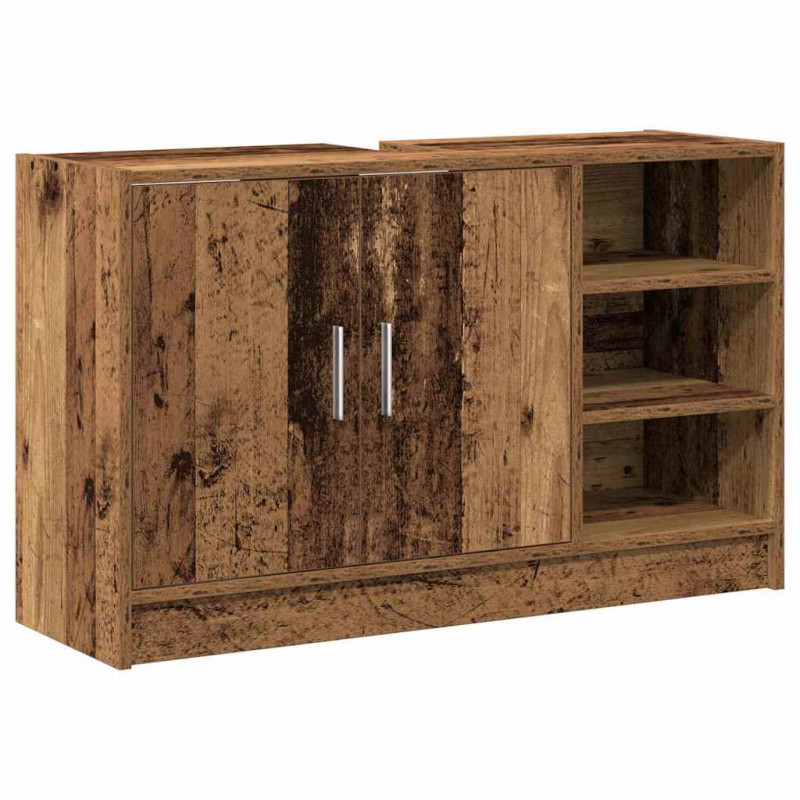 Szafka Łazienkowa z półką Stare drewno 90 x 29 x 55 cm