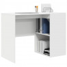 Biurko z półką Biały 102 x 50 x 75 cm Materiał drewnopochodny