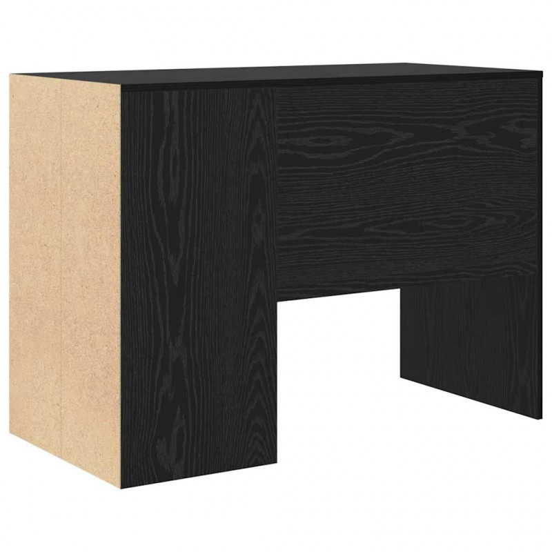 Biurko Czarny Dąb 102 x 50 x 75 cm Materiał drewnopochodny
