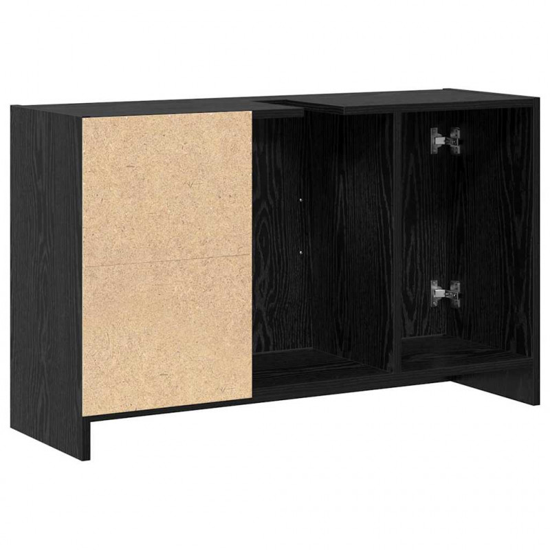 Szafka Łazienkowa z półką z drzwiami Czarny Dąb 90 x 29 x 55 cm