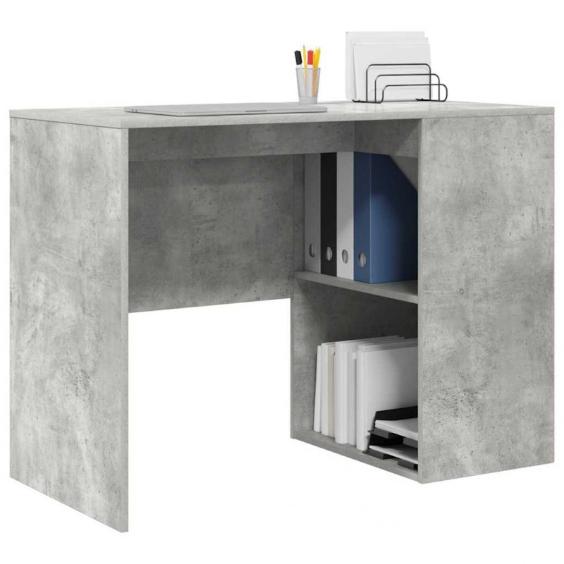 Biurko Betonowy szary 102 x 50 x 75 cm Materiał drewnopochodny