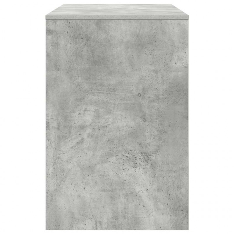 Biurko Betonowy szary 102 x 50 x 75 cm Materiał drewnopochodny