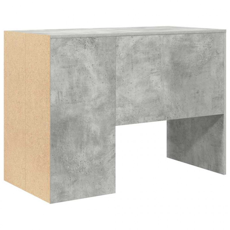 Biurko Betonowy szary 102 x 50 x 75 cm Materiał drewnopochodny