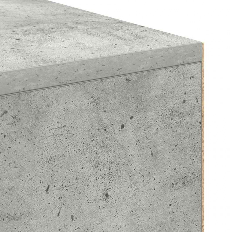 Biurko Betonowy szary 102 x 50 x 75 cm Materiał drewnopochodny