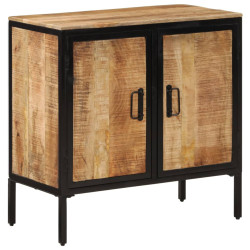 Szafka, 70x35x70 cm, lite surowe drewno mango